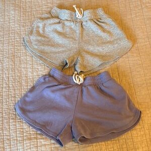 Art Class Kids Casual Shorts Set - Gray and Purple- size 6/7